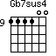 Gb7sus4=111100_9