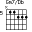 Gm7/Db=N11222_5