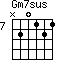 Gm7sus=N20121_7