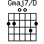 Gmaj7/D=220032_1