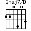 Gmaj7/D=220403_1