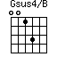 Gsus4/B=0013_1
