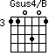 Gsus4/B=110301_3