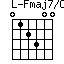 Fmaj7/C=012300_1