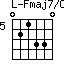Fmaj7/C=021330_5