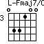 Fmaj7/C=033100_3