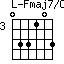Fmaj7/C=033103_3