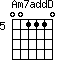 Am7addD=001110_5