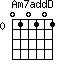 Am7addD=010101_0