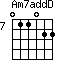 Am7addD=011022_7