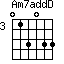 Am7addD=013033_3