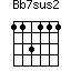 Bb7sus2=113111_1