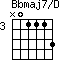 Bbmaj7/D=N01113_3