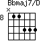 Bbmaj7/D=N11333_8