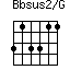 Bbsus2/G=313311_1