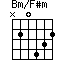 Bm/F#m=N20432_1