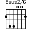 Bsus2/G=244002_1