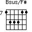 Bsus/F#=133311_7