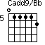 Cadd9/Bb=011112_5