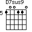 D7sus9=100110_5