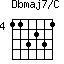 Dbmaj7/C=113231_4