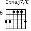 Dbmaj7/C=331113_6