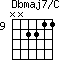 Dbmaj7/C=NN2211_9