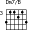 Dm7/B=311213_3