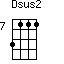 Dsus2=3111_7