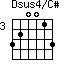 Dsus4/C#=320013_3