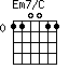 Em7/C=110011_0