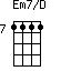 Em7/D=1111_7