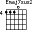 Emaj7sus2=1110_4