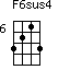 F6sus4=3213_6