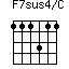 F7sus4/C=111311_1
