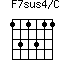 F7sus4/C=131311_1