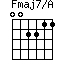 Fmaj7/A=002211_1