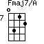 Fmaj7/A=0312_7