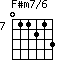 F#m7/6=011213_7