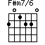 F#m7/6=201220_1