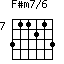F#m7/6=311213_7