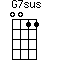 G7sus=0011_1