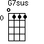 G7sus=0111_0