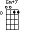 Gm+7=0011_0