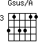 Gsus/A=313311_3