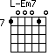 Em7=100010_7