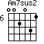 Am7sus2=002031_6