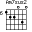 Am7sus2=122030_6