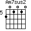 Am7sus2=201010_5