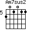 Am7sus2=201011_5